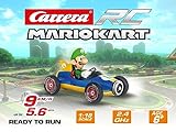 Carrera RC Nintendo Mario Kart Mach 8 mit Luigi I ferngesteuertes Auto ab 6 Jahren für drinnen & draußen I Mini Mario Kart mit Fernbedienung zum Mitnehmen I Spielzeug für Kinder & Erwachsene
