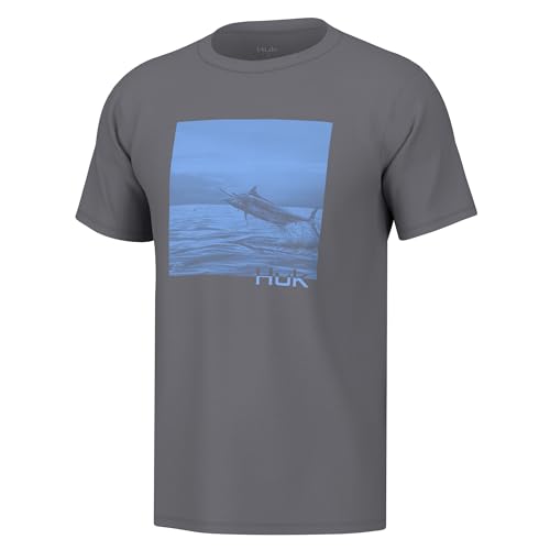 HUK Herren Kc Scott Short Sleeve Tee Performance Fishing T-Shirt Hemd, Missile-Night Owl, Mittel