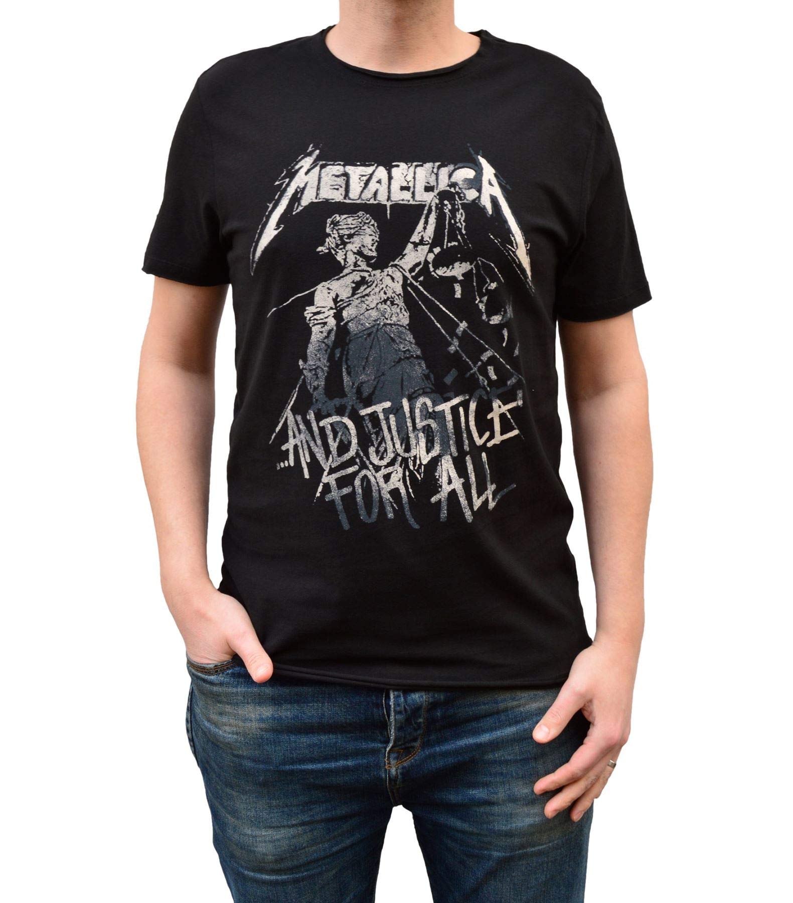 Amplified Shirt Metallica and Justice for All Black, XL, Schwarz