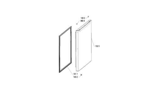 Tür congelateur Edelstahl/Ox rep1020 Referenz: 481010788591 Für gwp6127ac Side-by Whirlpool