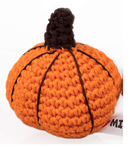 MICHI SC34 Crochet Toy Pumpkin Orange Gehäkeltes Hundespielzeug