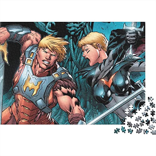 He-Man 300 Teile Puzzle Für Erwachsene Anime Premium Holzpuzzle Große Puzzles Jugendliche Pädagogisches Spiel Spielzeug Geschenk Für Wanddekoration Geburtstagsgeschenk 300pcs (40x28cm)