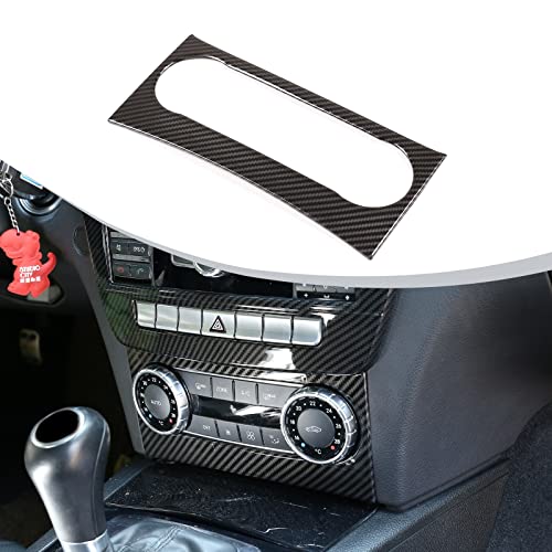 DIYUCAR Carbon Fiber Style ABS Car Central Control Klimaanlage Panel für Benz C Class W204 C180 C200 2011-2014