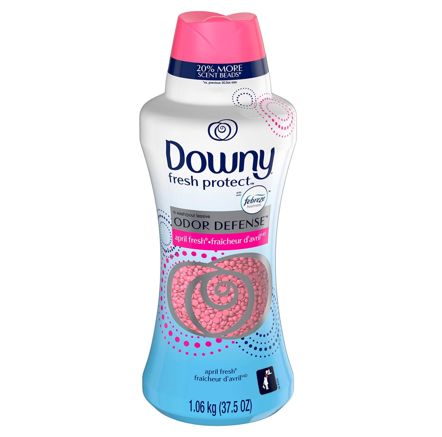 Downy Downy Fresh Protect Duft-Perlen mit Febreze Geruchsverteidigung April Fresh (1,07 ml)