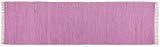 Theko | Dhurry Teppich aus 100% Baumwolle Flachgewebe Teppich Happy Cotton | handgewebt | Farbe: Fuchsia | 70x250 cm