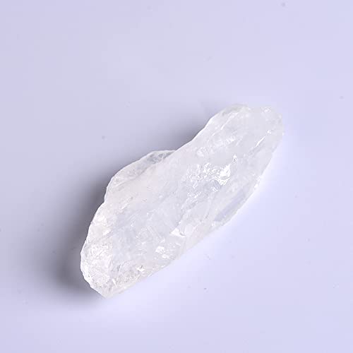 MIUXE Natürlicher weißer Kristall-Rohstein-Edelstein-Exemplar Unregelmäßige Kristall-Heimdekorations-Sammlung, Weißer Kristall, 2St ZAOQINIYIN (Color : White Crystal, Size : One Size)