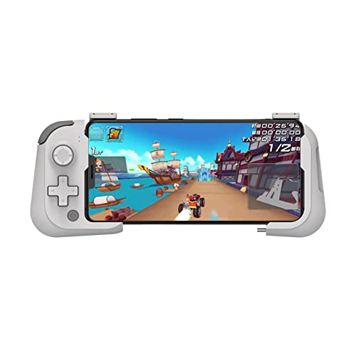 Hudhowks Mobiler -Controller Telefon-Controller-Griff Eingebauter 500-mAh-Akku Mobiles Gamepad mit kleinen Partikeln Mobiler Game-Controller Reservierter Ladeanschluss Komfortables Handgefühl