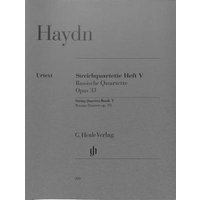 HENLE VERLAG HAYDN J. - STRING QUARTETS VOLUME V, OP. 33 [RUSSIAN QUARTETS] Klassische Noten Streichensemble