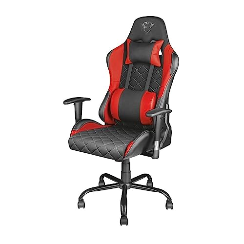 Trust GXT 707R Resto Gaming-Stuhl (Ergonomisch mit Höhenverstellbare Armlehnen) Rot