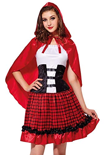 Das Kostümland Hochwertiges Rotkäppchen Kostüm für Damen - Gr. XS