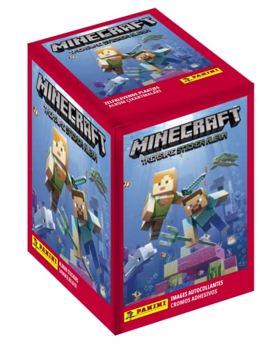 Panini x50 Packs Minecraft Aufkleber-Sammelpackungen (50 Packungen)