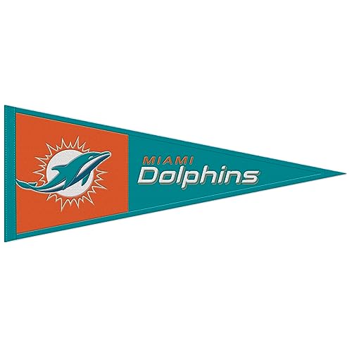 NFL Wimpel Miami Dolphins Football 80x33cm Wool Pennant Primary