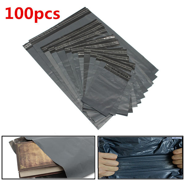 100 Stück Poly Mailer Umschläge Versandverpackung Kunststoff Selbstsiegelring Taschen