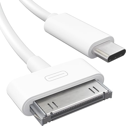 KabelDirekt – 30-Pin auf USB-C Adapter Kabel für iPhone, iPad, iPod – 1 m (Next-Generation- Datenkabel/Ladekabel/Sync-Kabel von USB-C auf Dock Connector für iPhone 4S/4/3G/3/1, iPad 3/2/1, iPod, weiß)