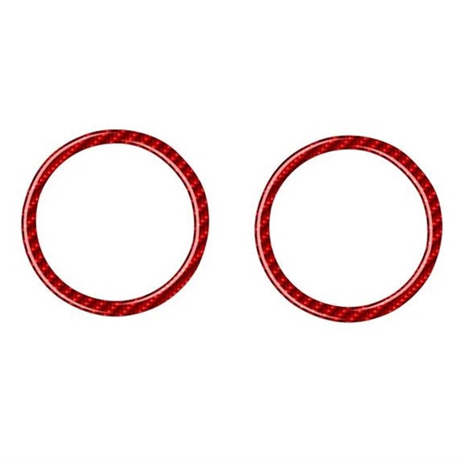 Janeepoch Autodekoration Für Z4 E89 2009-2016 Tür Lautsprecher Horn Abdeckung Dekoration Ring Carbon Faser Auto Innen Dekorative Aufkleber Dekorative Aufkleber (Color : Rot)