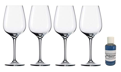 Dekomiro Eisch Superior Sensis Plus Bordeaux Gläser 500/21 4er Set mit 50 ml Spülmittel