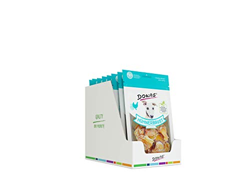 DOKAS Getreidefreier Premium Snack mit Hühnerbrust für Hunde - Ideal für unterwegs