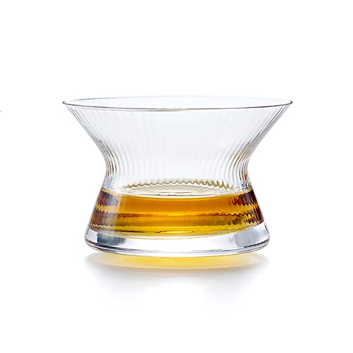 LOOPIG Japanische Edo Kiriko Whiskey Spin Glas Neat Bowl Collection Crystal Whisky Cup Cappie