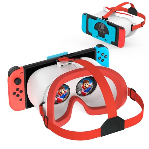 DEVASO VR Brille für Nintendo Switch Weiß