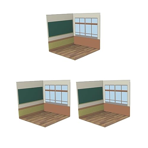 3 Set 1:12 Hintergrund Szene Modell Sammlung Layout Display Hintergrund Klassenzimmer