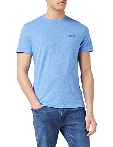 Superdry Herren Vintage Logo Emb Tee T-Shirt, Fresh Blue Grit, XS