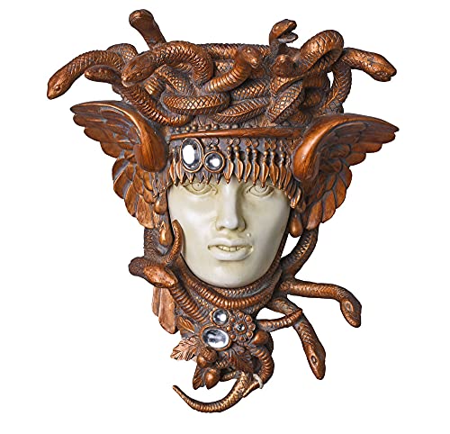 Wandsklulptur im Jugendstil Medusa in Schlangenkrone Wandkonsole IS016 Palazzo Exklusiv