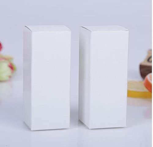20 stücke Braun/Weiß/Schwarz Blanko Papier Box Für Kosmetik Verpackung Box Ventile Tubes Handwerk Kerze Geschenkverpackung Boxen-Weiß,9x9x9cm