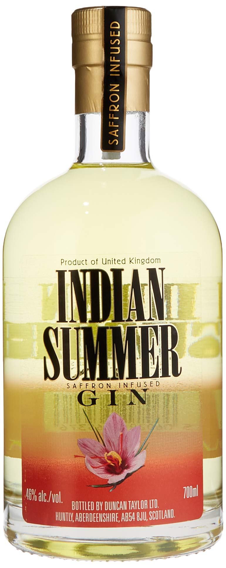 Indian Summer Saffron Infused Gin by Duncan Taylor (1 x 0.7 l)