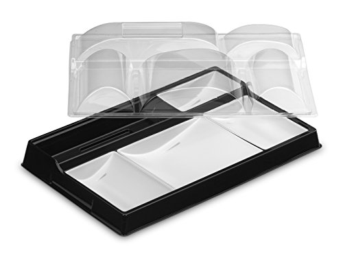 GUILLIN - selfipack pr3925knb Pack von 4 Sachets 20 Kits Knietablett 5 Fächer, Kunststoff, schwarz/weiß, 38.70 x 24.7 x 8 cm
