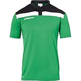 uhlsport Herren Offense 23 Polo Shirt Poloshirt, grün/Schwarz/Weiß, L