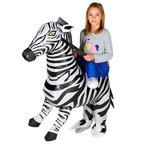 Bodysocks® Aufblasbares Zebra Kostüm für Kinder