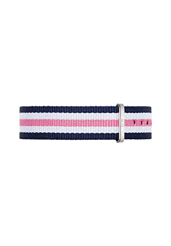 Daniel Wellington Damen Uhren-Armband Classic Southampton Natostrap blau pink Schliesse Silber DW00200050