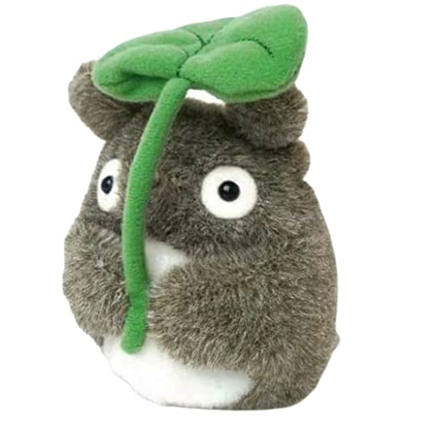 Mein Nachbar Totoro (Ghibli) Kuscheltier / Stofftier / Plüsch Figur: Totoro mit Blatt 13 cm