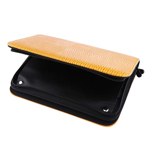 Milageto Haarstylist Werkzeuge Halter Tasche Taschen für Friseure Schere Holster Tasche - Gelb
