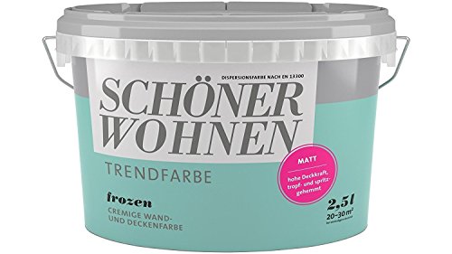 SCHÖNER WOHNEN FARBE Wand- und Deckenfarbe »Trendfarbe Frozen, matt«, 2,5 l