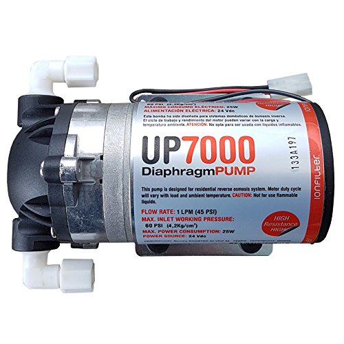 Umkehrosmoseanlagen Pumpe UP7000 High Flow Booster Pump 75GPD 24 Volt für Wasserfilter Osmose Trinkwasseraufbereitung