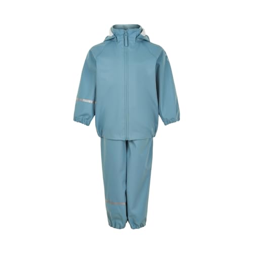 CeLaVi Unisex-Child Rainwear Ser - Recycle PU Rain Jacket, Smoke Blue, 80