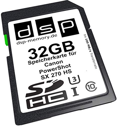 DSP Memory 32GB Ultra Highspeed Speicherkarte für Canon PowerShot SX 270 HS Digitalkamera