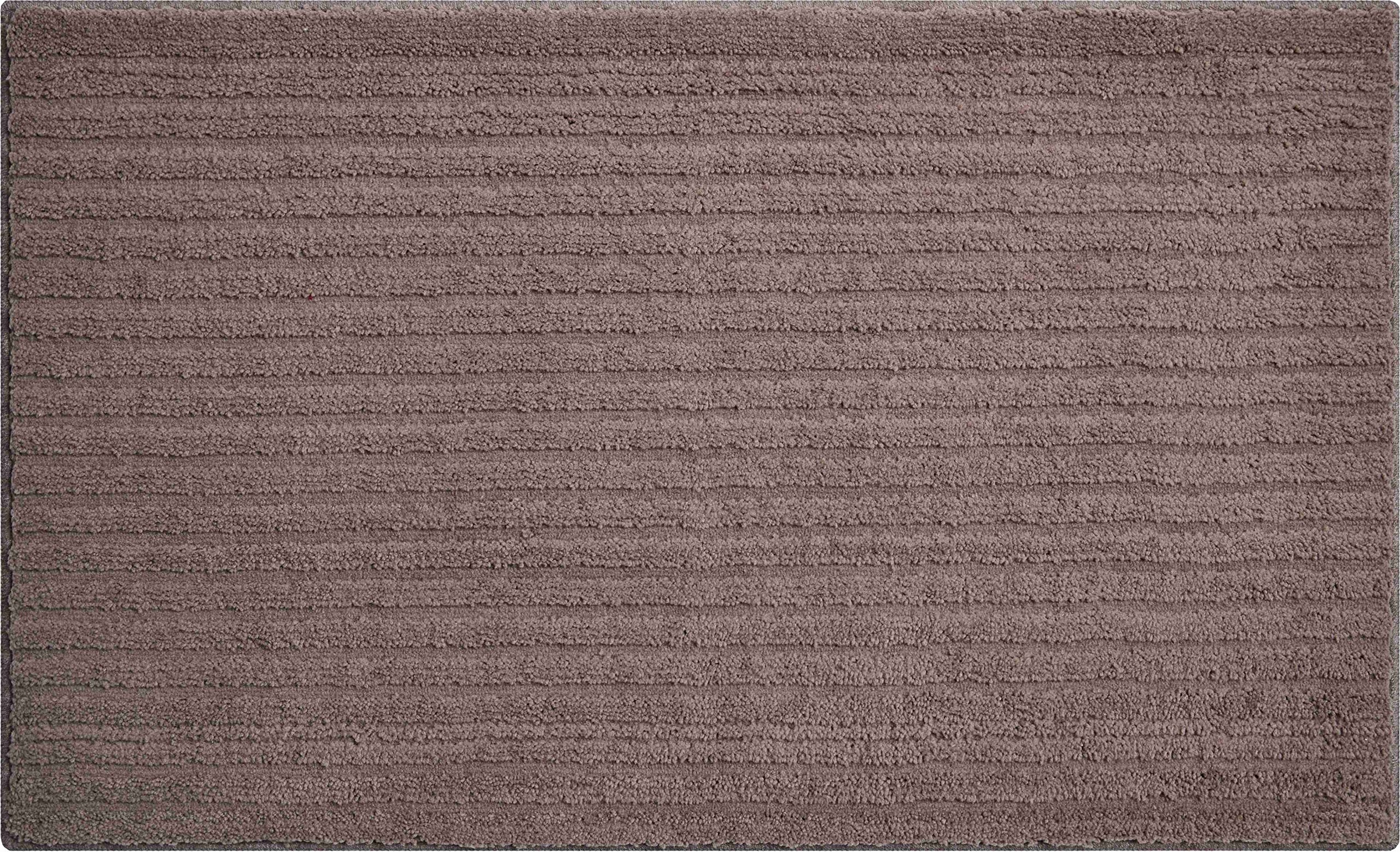 Grund 3D Badteppich 100% Polyester, ultra soft, rutschfest, RIFFLE, Badematte 60x100 cm, kakao