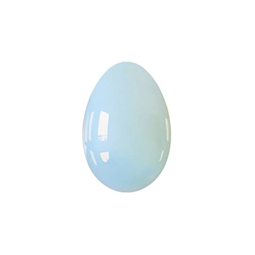 Raumdekoration Ungebohrte Yoni-Eier, 45 x 30 mm, natürliches Rosenquarz-Massage-Ei, Obsidian-Kristall-Jade-Eier, Kegel-Übungs-Massageball, Jade-Eier (Color : Opal Eggs)