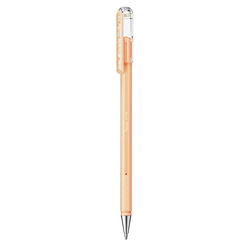 Hybrid Milky K108-PF Gel-Tintenroller, pastell-orange, Strahlend auf Hellen und farbigen Papieren, Strichstärke 0, 4 mm, 12 Stück