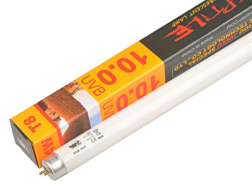 Lucky Herp 10.0 Leuchtstofflampe für Wüstenterrarien, UV-Lampe, 14 Watt, T8