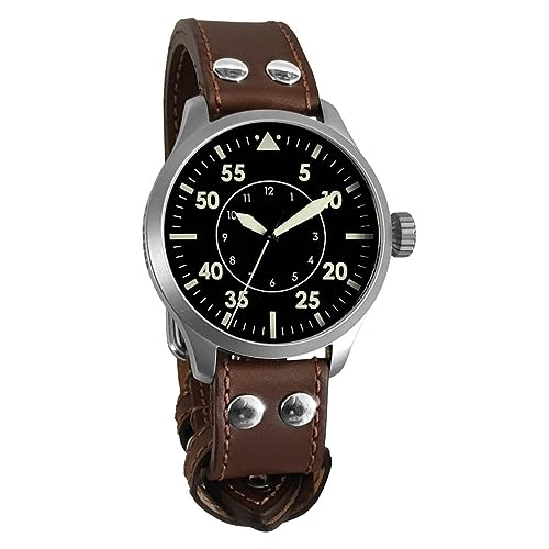 Aristo Herren Uhr Armbanduhr Fliegeruhr Automatik 3H228 Leder
