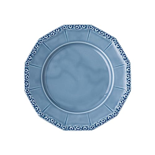 Rosenthal Maria Dream Blue Speiseteller - Vieleck - Ø 27,7 cm - h 3,1 cm, Porzellan