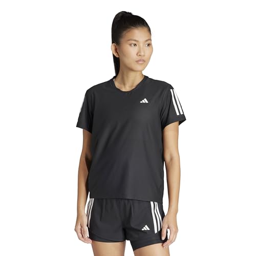 adidas Damen Own The Run T-Shirt, Schwarz, XL