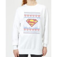 DC Supergirl Knit Damen Weihnachtspullover - Weiß - M - Weiß