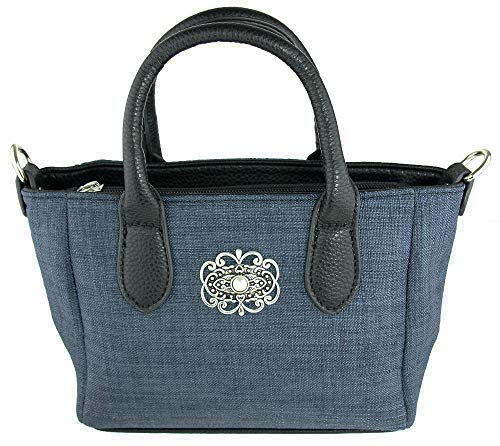 Damen Handtasche Katrina mit Metallapplikation - Hellblau