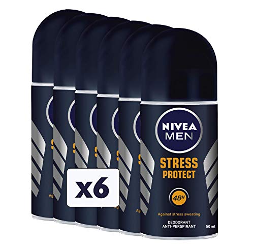 Nivea Stress Protect Men Deo Roll-On, 6er Pack (6 x 50 ml)
