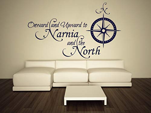 Wandtattoo, Vinyl, Motiv: Narnia North Rose, Kompass, Schifffahrt, Matrose, 55,9 cm