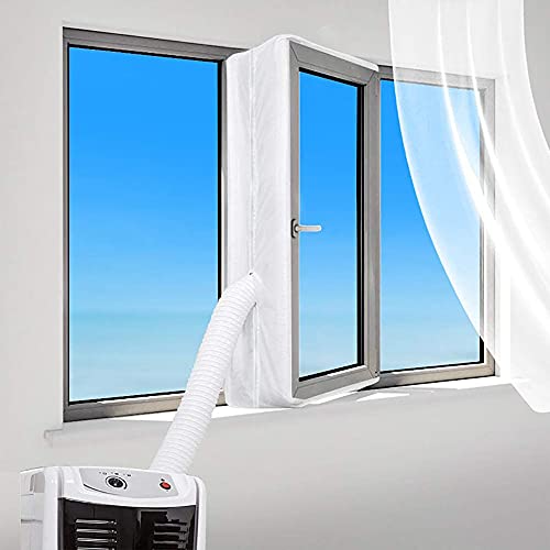 HOMTOL Türabdichtung für Mobile Klimageräte, Fensterabdichtung für Tragbare Klimaanlagen, Wäschetrockner, Ablufttrockner, zum Anbringen an Fenster (300CM)